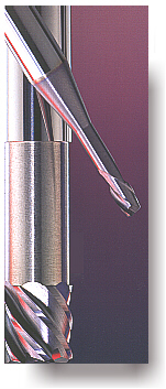 DIXI XIDUR endmill with Radius End for complex milling shape
