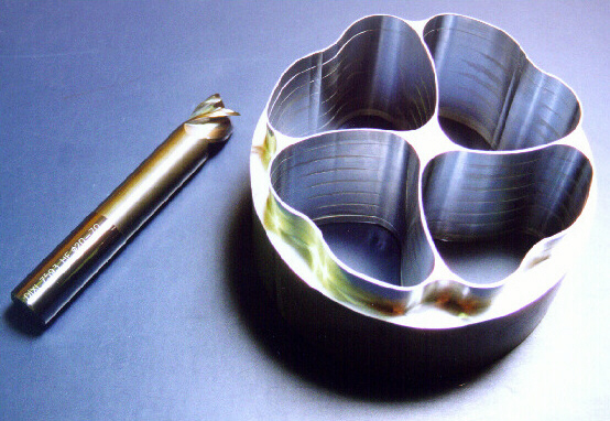 DIXI 7593HF result on Aluminum deep pocketing