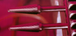 DUECI Carbide Taper Radius Burrs