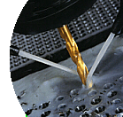 Precision TiN Carbide Drill in Action